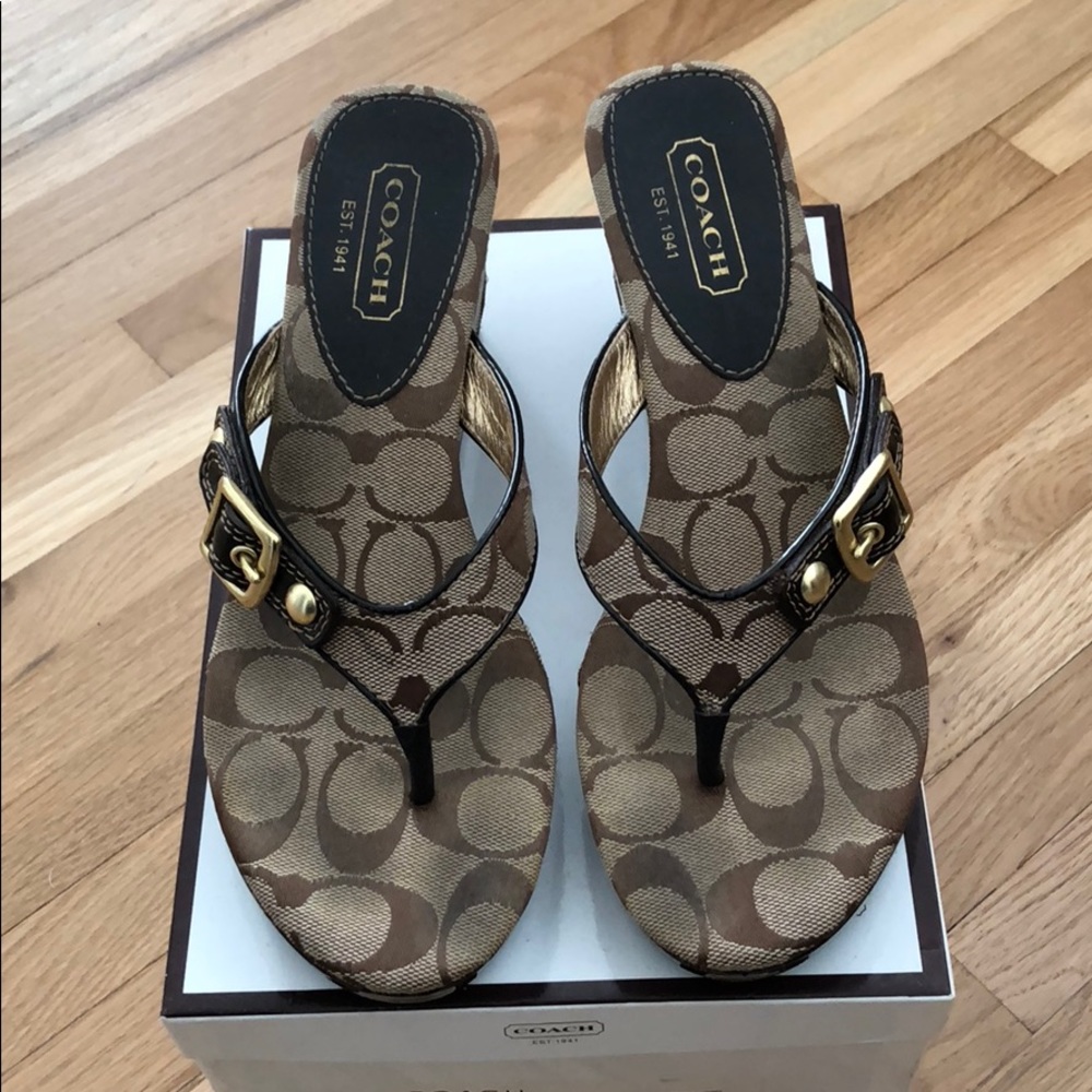 Coach Wedge Sandals